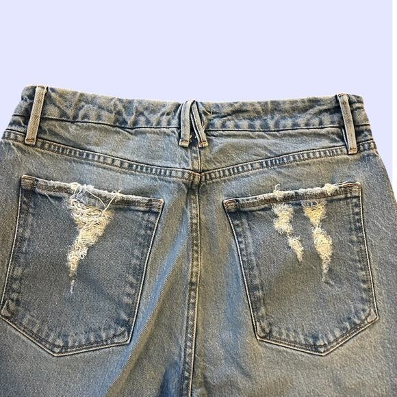 Good American Good Girlfriend Jeans Distressed High Waist 8/29 - Picture 6 of 8